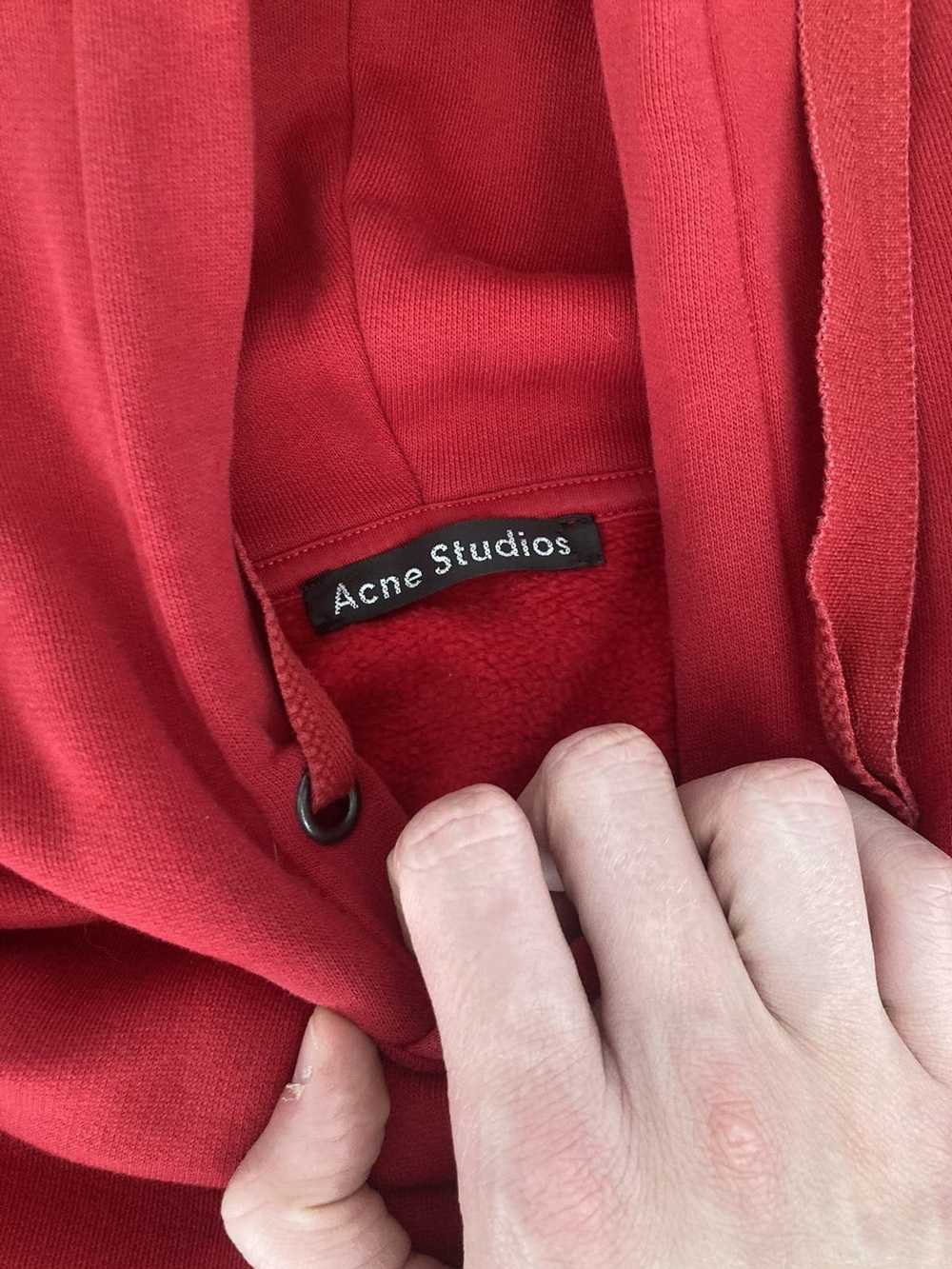 Acne Studios Acne Studios Ferris Face Hoodie Red … - image 5