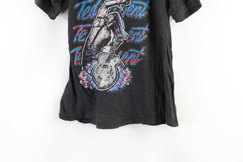 Vintage Vintage 80s Ted Nugent In Concert Band T-… - image 3