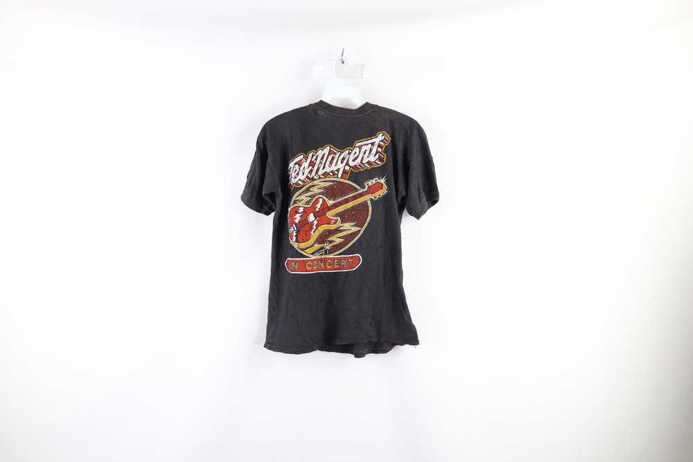 Vintage Vintage 80s Ted Nugent In Concert Band T-… - image 7