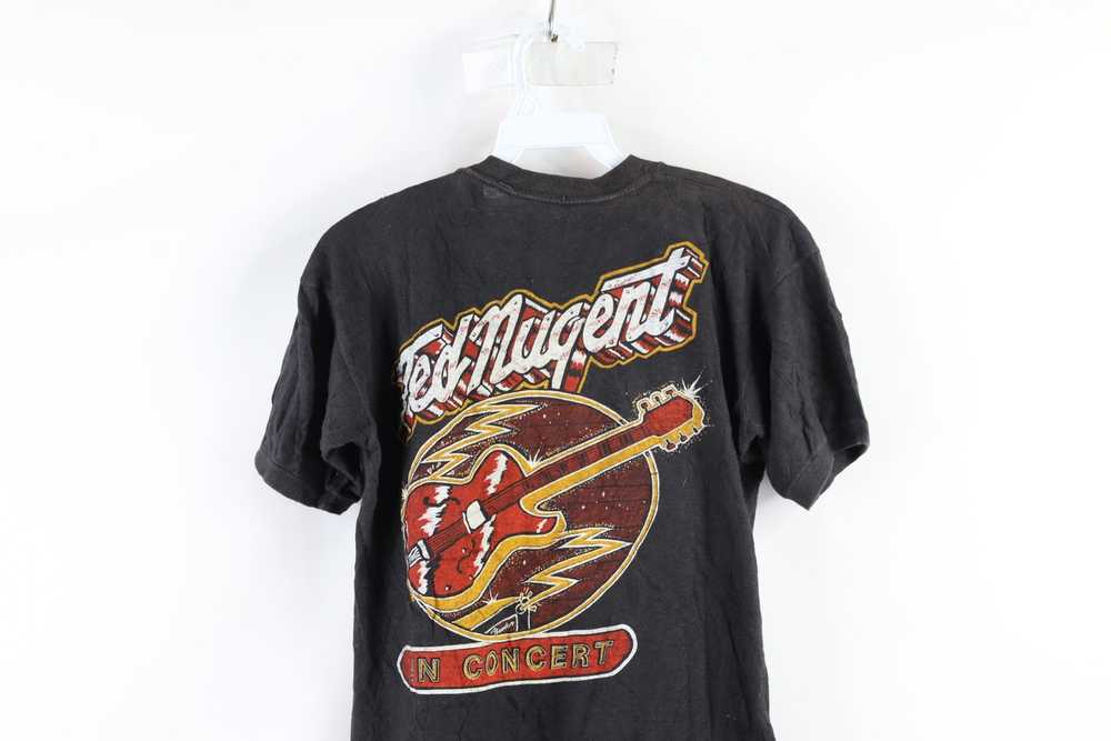 Vintage Vintage 80s Ted Nugent In Concert Band T-… - image 8