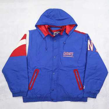 1990's NEW YORK GIANTS STARTER HOODED RAIN COAT Y - Classic American Sports