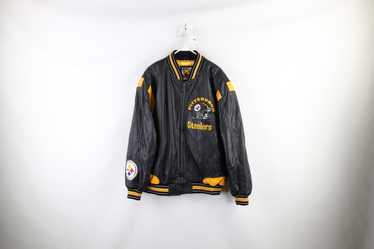 Vintage Vintage 90s Steelers Football Leather Jac… - image 1