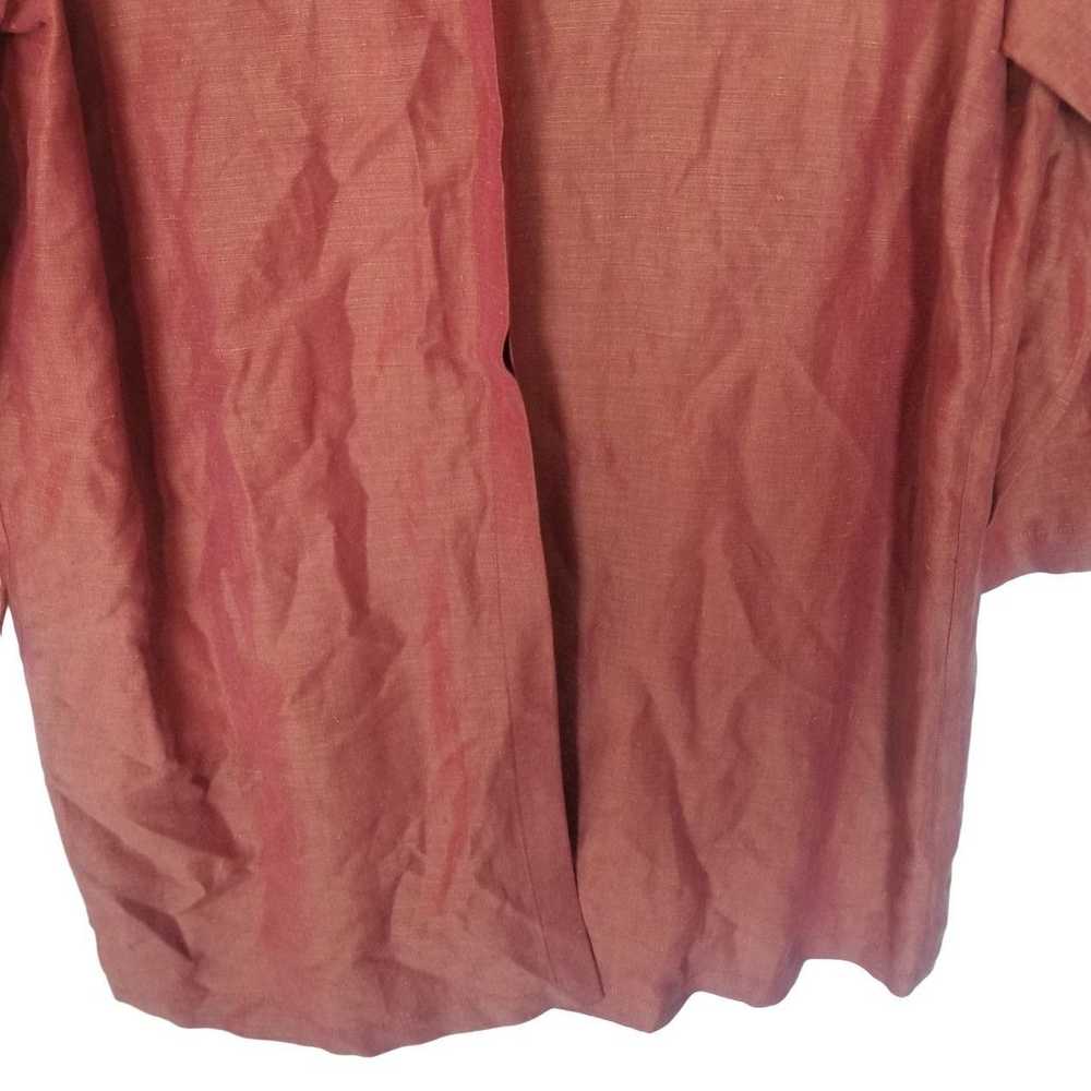 Eileen Fisher Eileen Fisher Womn L Red Metallic T… - image 3