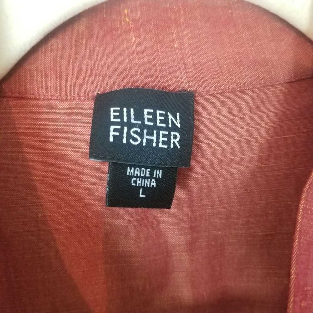 Eileen Fisher Eileen Fisher Womn L Red Metallic T… - image 8