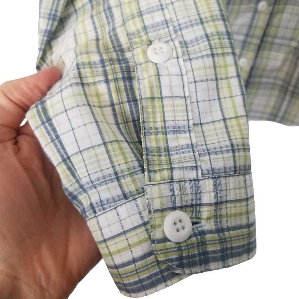 Columbia Columbia PFG Womens M Green White Plaid … - image 4