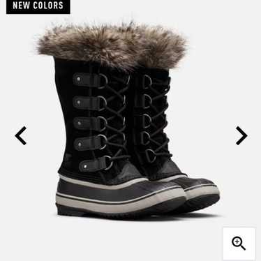 Sorel Sorel Joan of Arctic Black Suede Leather Fa… - image 1