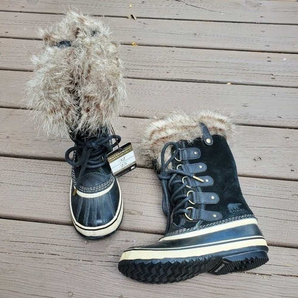 Sorel Sorel Joan of Arctic Black Suede Leather Fa… - image 2