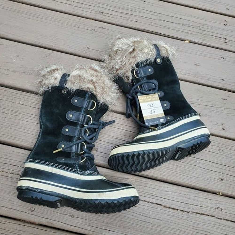 Sorel Sorel Joan of Arctic Black Suede Leather Fa… - image 4