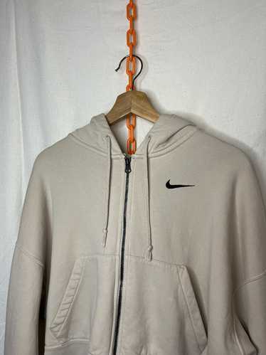 Nike Nike cream brown cropped hoodie