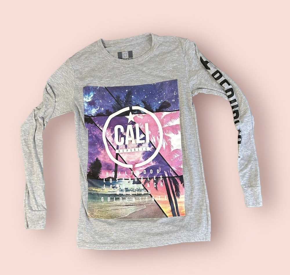 Other (Retail $40)Men's Grey Long Sleeve Cali T-s… - image 1