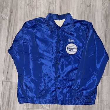 (Fits 2XL)Jersey Pockets Vintage Dodgers #2 Tommy Lasorda pullover Jacket