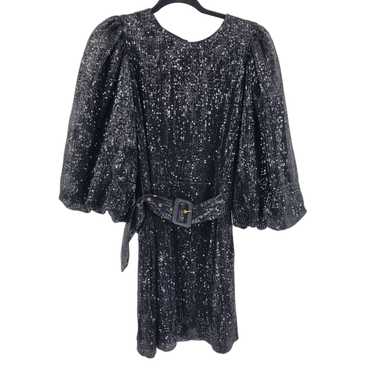 Designer byTiMo Sequined Cocktail Puff Sleeve Min… - image 1