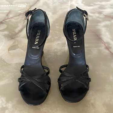 Prada Prada Women Ankle-Strap Wedges Heeled Sanda… - image 1