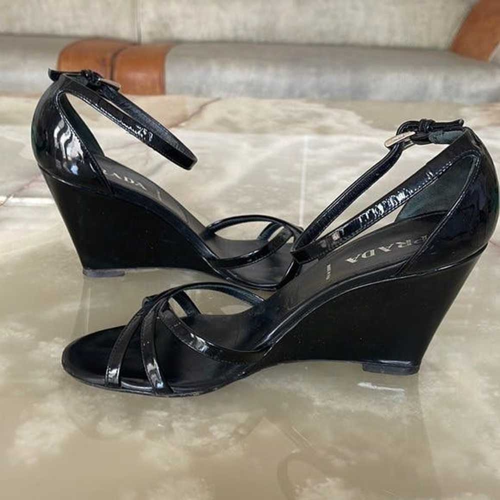 Prada Prada Women Ankle-Strap Wedges Heeled Sanda… - image 4