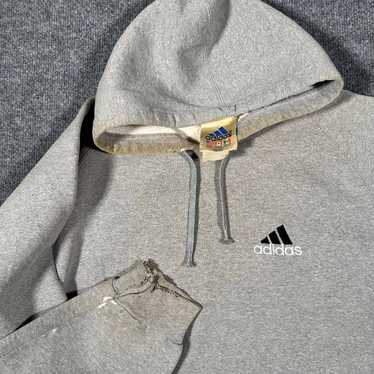 Adidas × Vintage Vintage Adidas Hoodie Striped Bl… - image 1