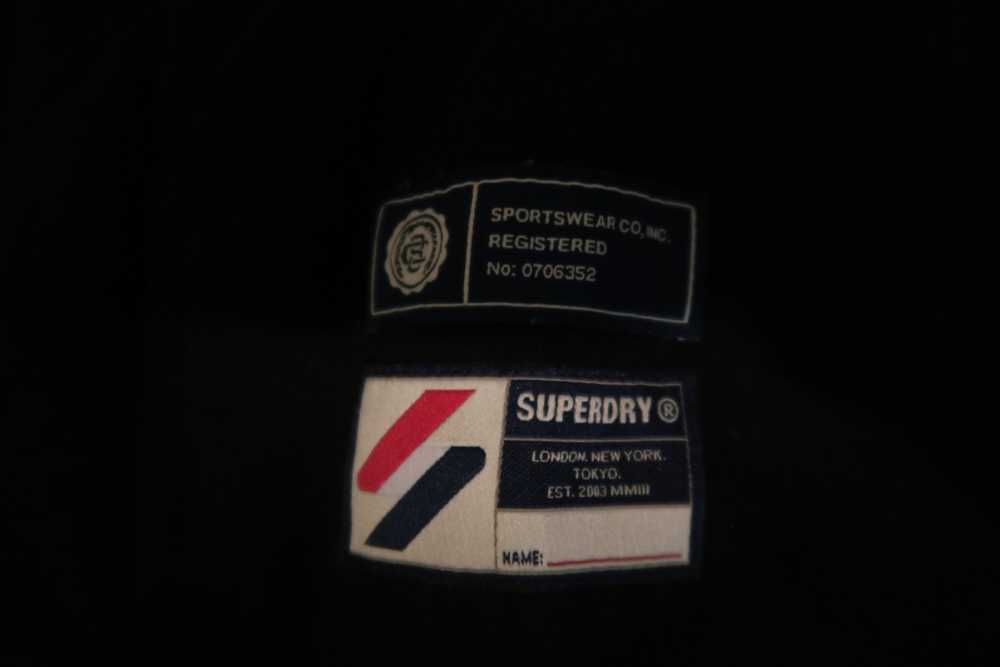 Superdry SUPERDRY Varsity Arch Hoodie Black Mono - image 2