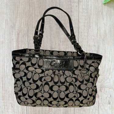 バッグ Vintage Coach Gallery Pocket Satchel Bag Vintage Coach Gallery Pocket Satchel Bag