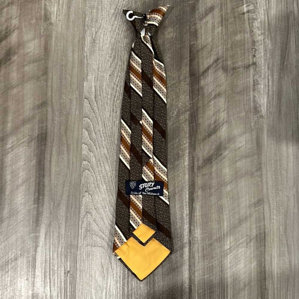 Story Mfg. Story Cravats Vintage Clip On Tie - image 3