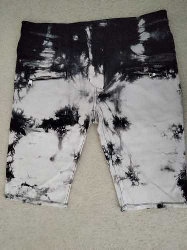 Balmain Tie-Dyed Denim Shorts