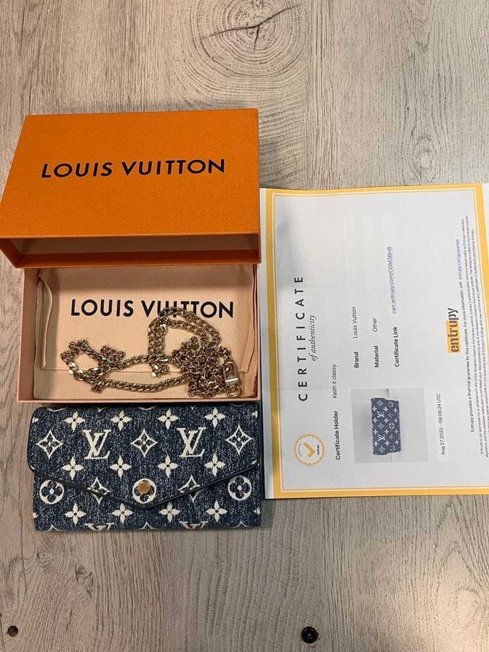 Louis Vuitton Louis Vuitton Jacquard Denim Envelo… - image 2