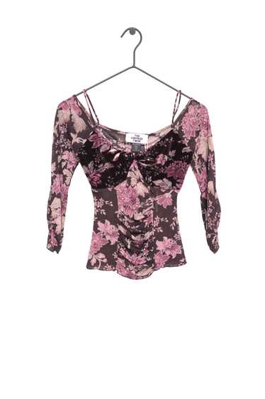 Y2K Express Floral Top