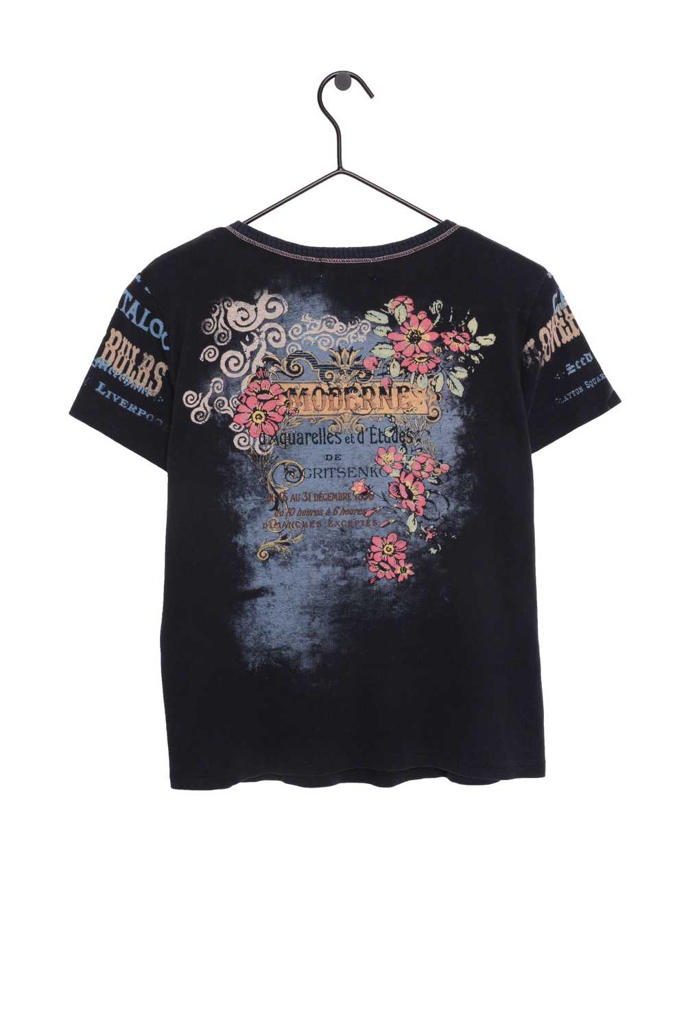Y2K Floral All-Over Top USA - image 2