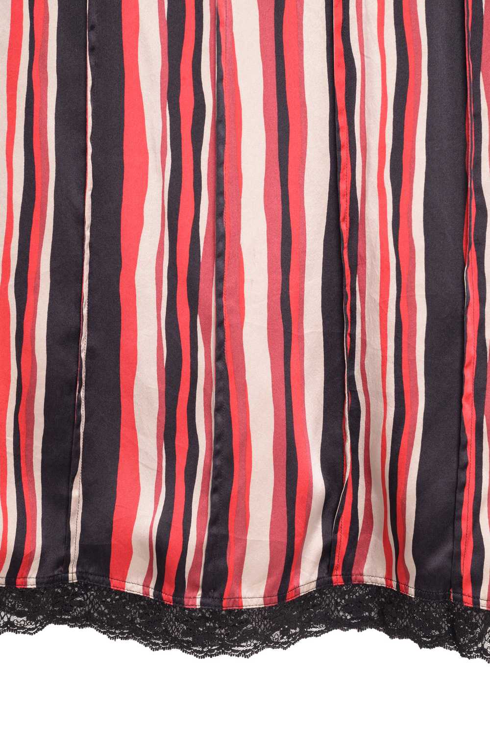 Silk Striped Midi Skirt - image 2