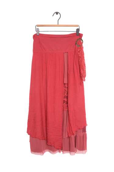 Y2K Ruffle Maxi Skirt