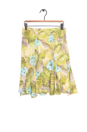 Y2K Silk Floral Mini Skirt