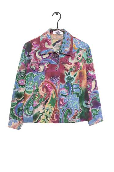 Y2K Psychedelic Denim Jacket