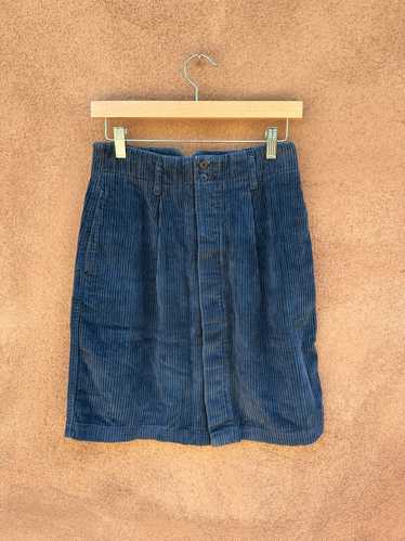 Eddie Bauer Navy Corduroy Skirt - image 1