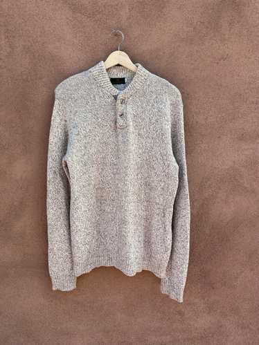 Late 70's/Early 80's Wool Henley Sweater - Abercro