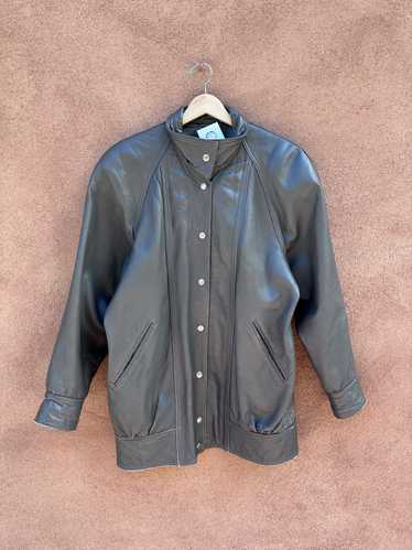 Gray Golden Bear Leather Jacket - image 1