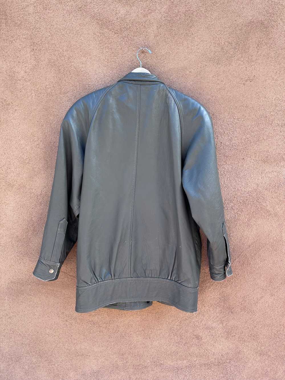 Gray Golden Bear Leather Jacket - image 2