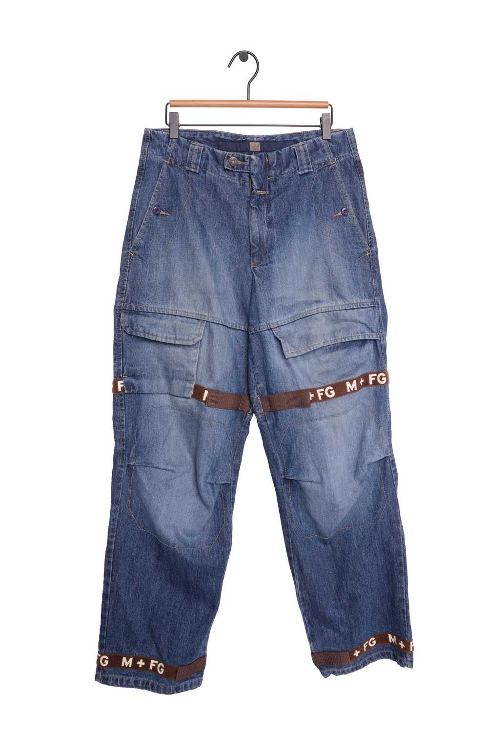 1990s Faded Girbaud Cargo Jeans - image 1