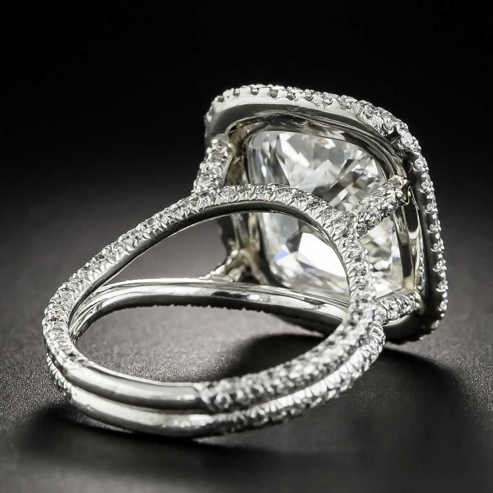 5.56 Carat Antique Cushion-Cut Diamond in Oscar H… - image 4