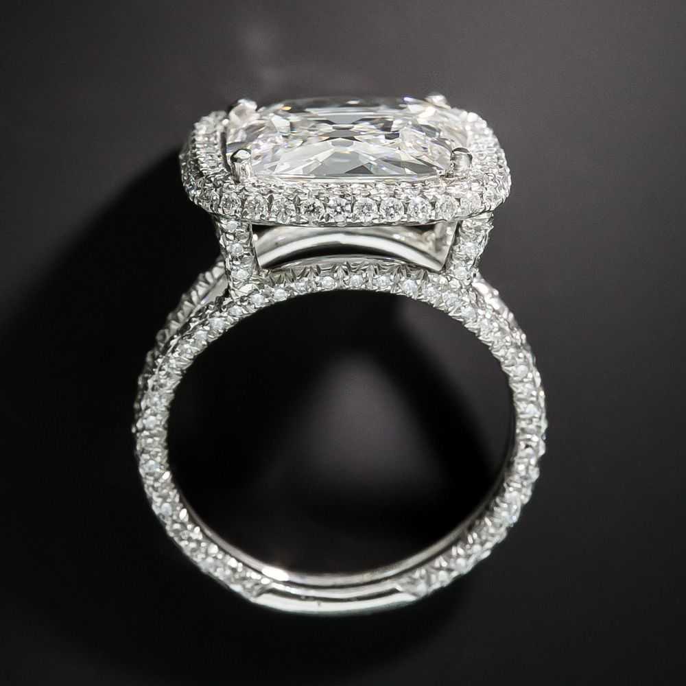 5.56 Carat Antique Cushion-Cut Diamond in Oscar H… - image 5