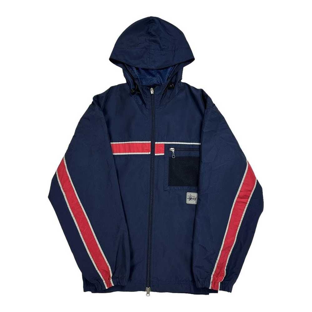 Stussy Vintage Stussy Sport Jacket in Navy and Re… - image 2