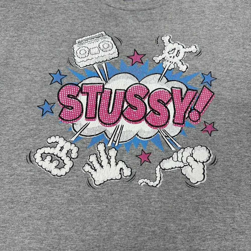 Stussy Vintage Stussy T-Shirt in Grey Size Medium - image 2