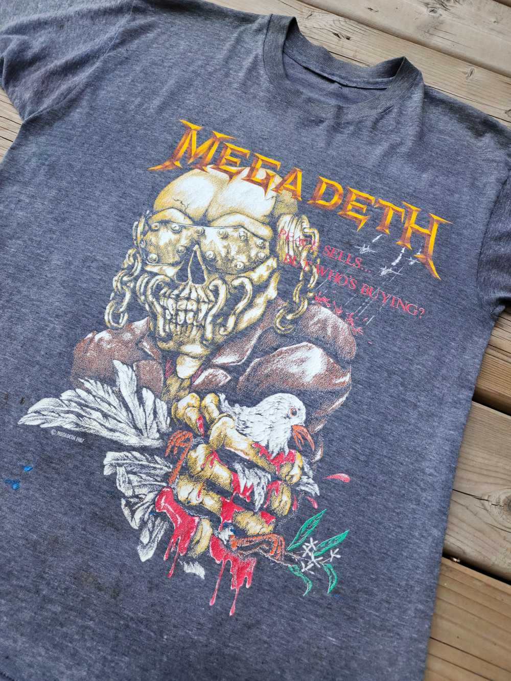 Vintage 1987 Megadeth ''Peace Sells... But Who's … - image 1