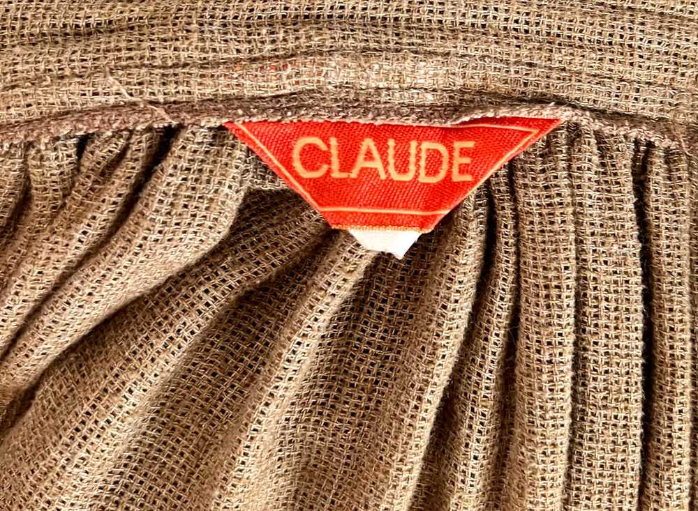 80’s Dark Brown Full Skirt by Claude - image 7