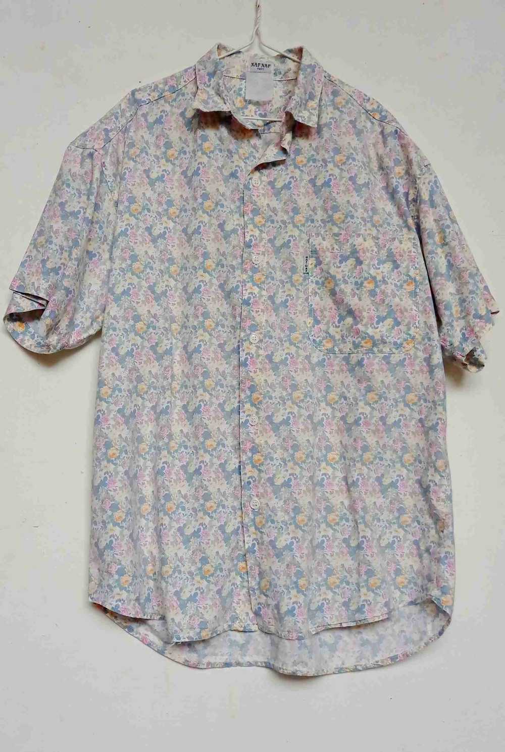 Floral shirt - Naf Naf floral cotton shirt, short… - image 5