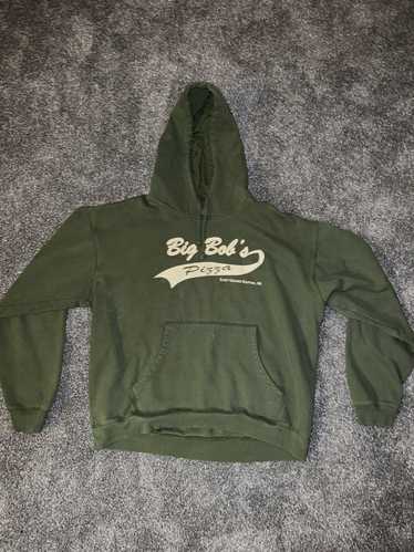 Streetwear × Vintage Big Bob’s Pizza hoodie green