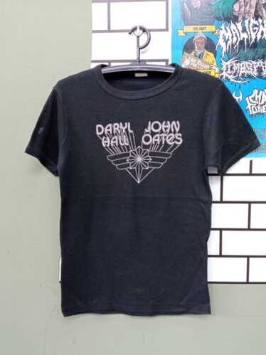 【希少】DARYL HALL  CAT TEE BLACK XL Vtg 1983 Daryl Hall & John Oates H2O Concert T-shirt Black