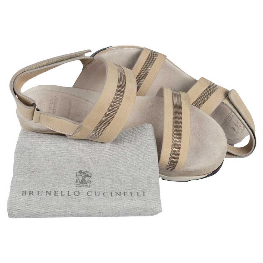 Chanel Wedges Leather in Beige - image 1