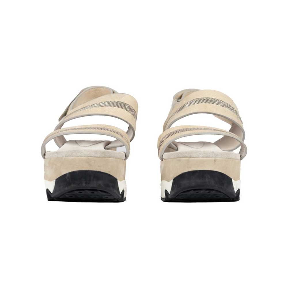 Chanel Wedges Leather in Beige - image 4