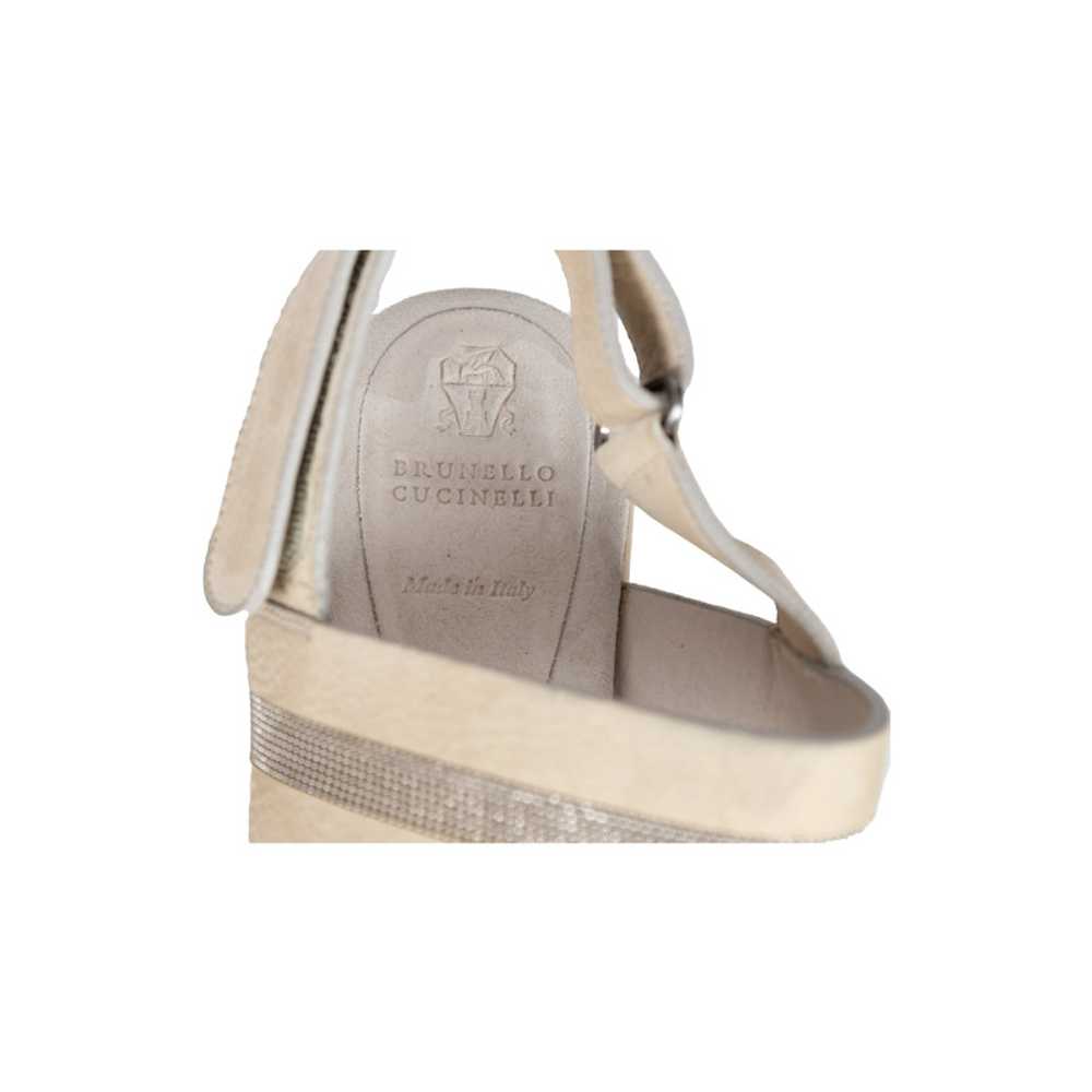 Chanel Wedges Leather in Beige - image 5