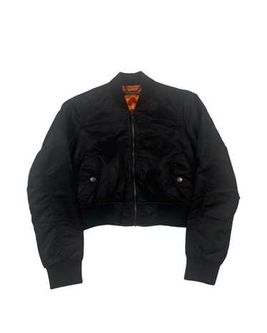 Balenciaga Cropped boxy bomber MA1 jacket in black - image 1