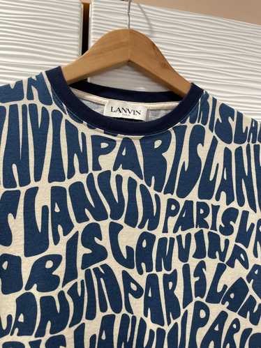 Lanvin LANVIN Wave Logo T-Shirt