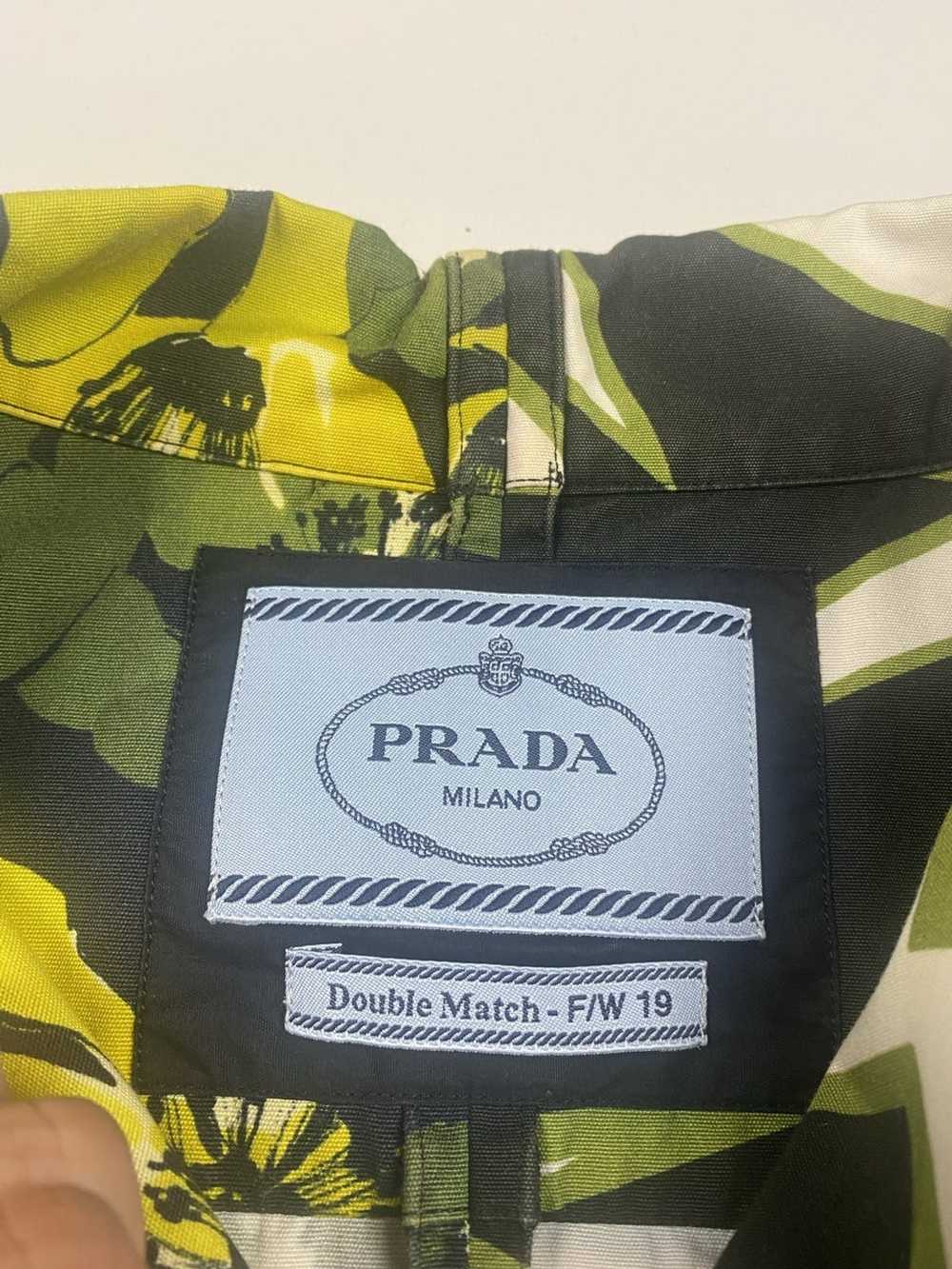 Prada Prada double match split button up shirt ar… - image 3